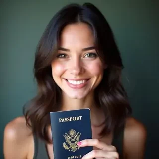 USA passport，female